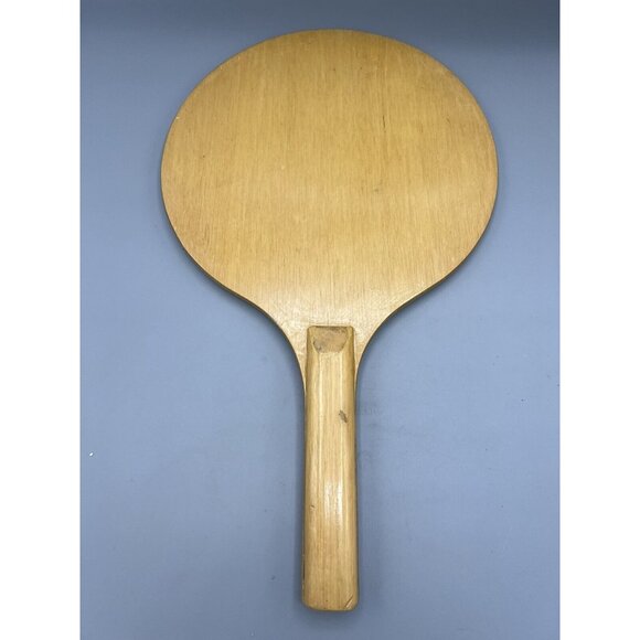 Vtg 70s Paddle Game All Original 10" Wooden Bat w/ 11 Balls FRAP Hong Kong MCM - Picture 6 of 16